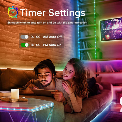 Bonve Pet HL-5050A 10m RGB LED Strip Lights Bluetooth Remote Control