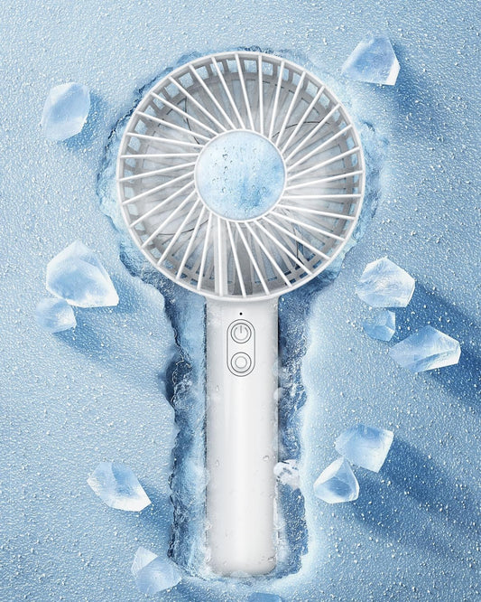 Portable Handheld Cooling Fan with Ice Ball: Instant Refreshment for On-the-Go