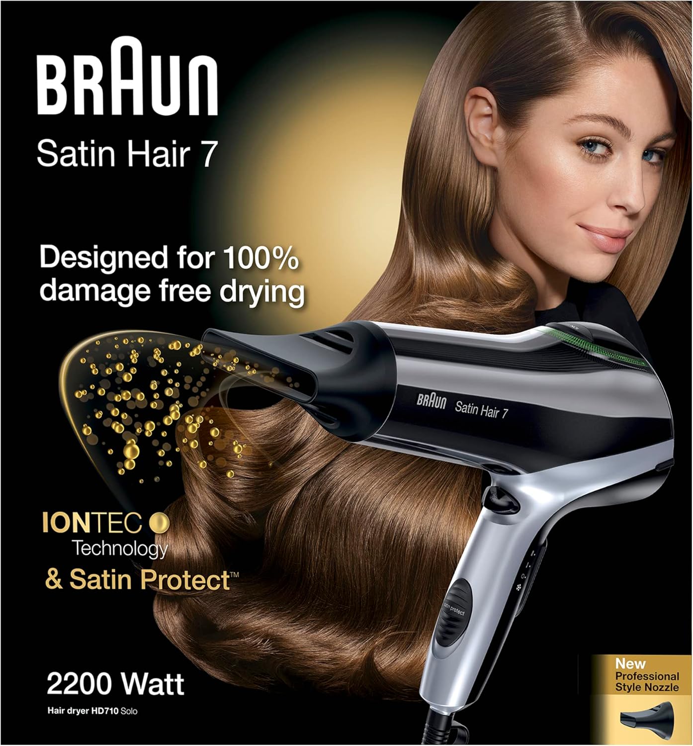 Braun Satin Hair Dryer 7 – 2200W Ionic Frizz Control