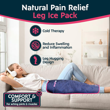 Magic Gel Full Leg Ice Pack – Flexible Cold Therapy Wrap