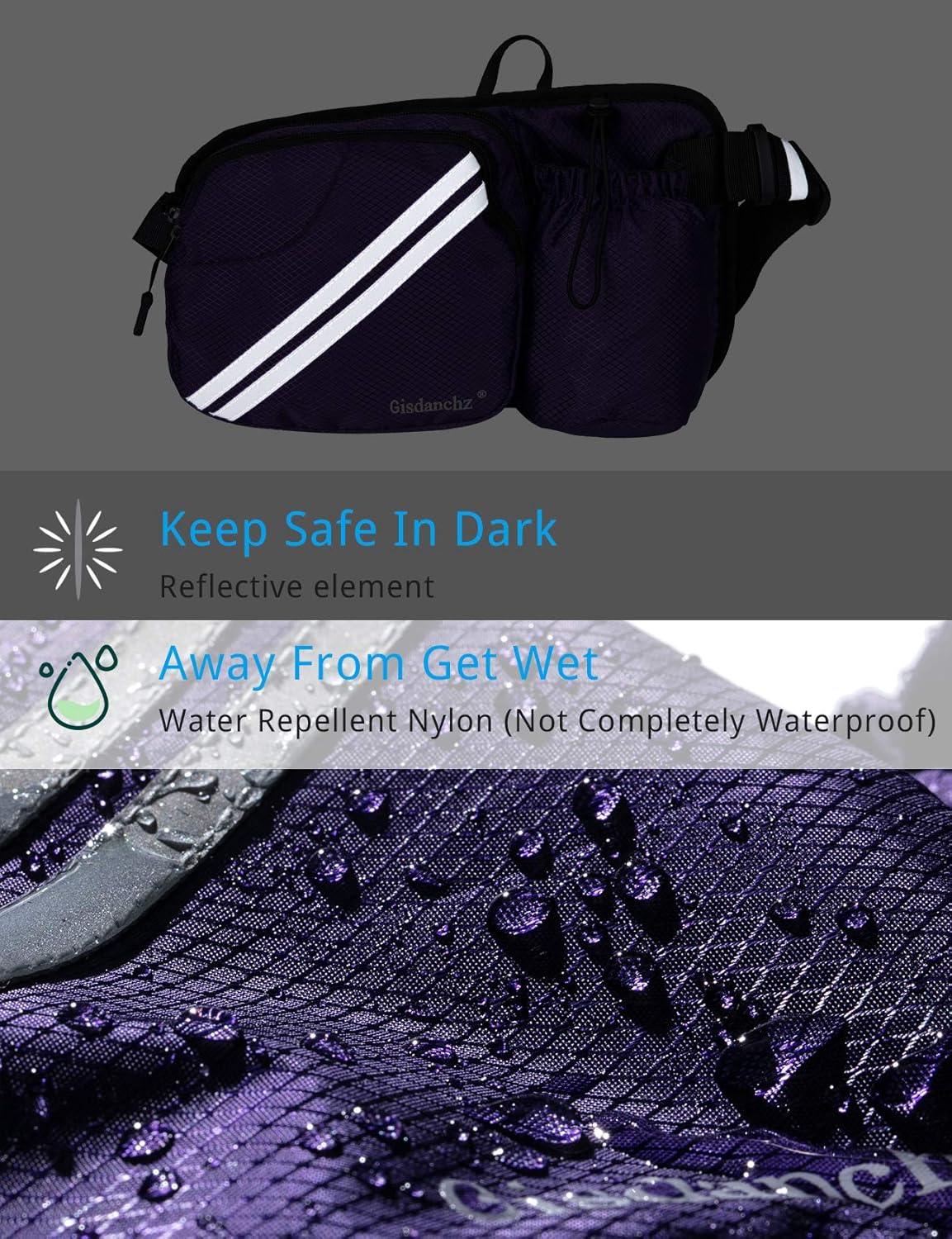 Gisdanchz Waterproof Hip Pack with Bottle Holder and Multiple Pockets - Gomix Brands Outlet