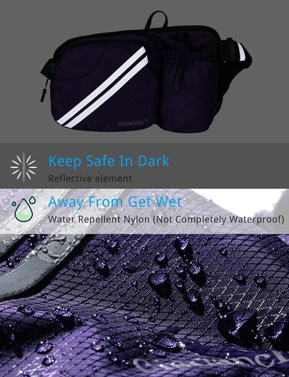 Gisdanchz Waterproof Hip Pack with Bottle Holder and Multiple Pockets - Gomix Brands Outlet