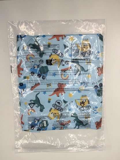 Kids Waterproof Puddle Suit with Hood, Reflective Stripes, Animal Prints