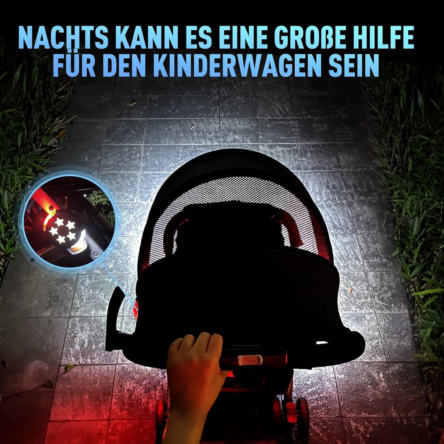 Amteker Rechargeable Pram Light with 12 LED Pro - Gomix Brands Outlet