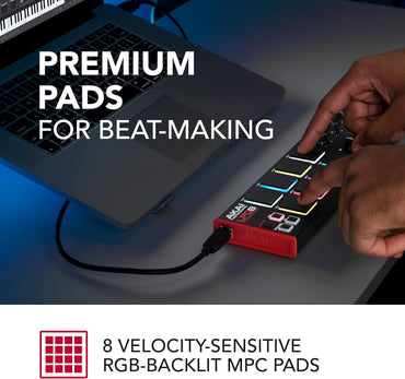 Akai LPD8 Portable USB MIDI Controller with RGB Pads