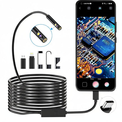 Pancellent 1920P Dual Lens Snake Inspection Borescope Endoscope