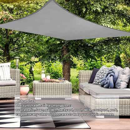 V3VOGUE Waterproof Rectangle Sun Shade Sail 3x6m UV Protection
