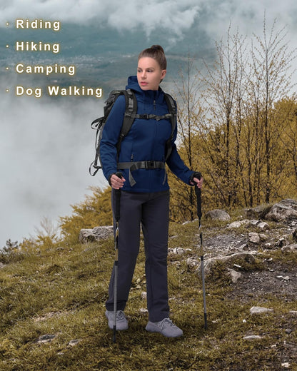 33,000ft Women's Waterproof Breathable Hooded Softshell Jacket for Outdoor Sports