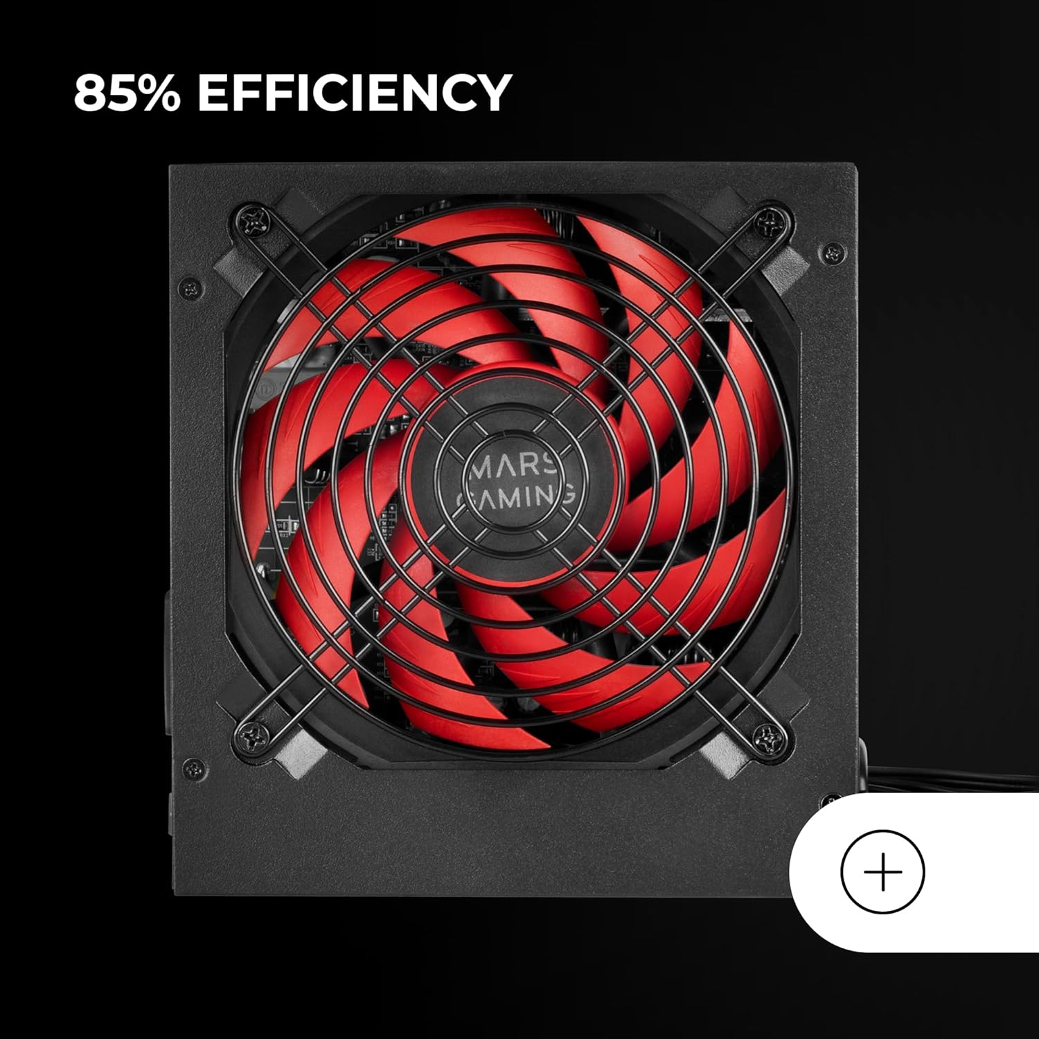 Mars Gaming MPIII850 850W Power Supply – 85% Efficient Silent Fan