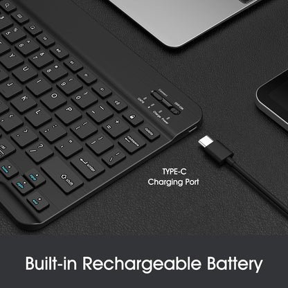 Fintie Ultra-Thin 10-Inch Bluetooth Keyboard for iPad & Android