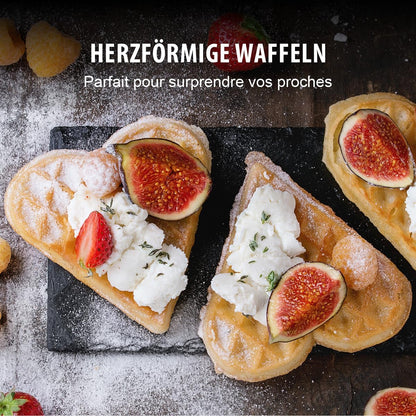 Alpina Heart-Shaped Waffle Maker 1000W Black