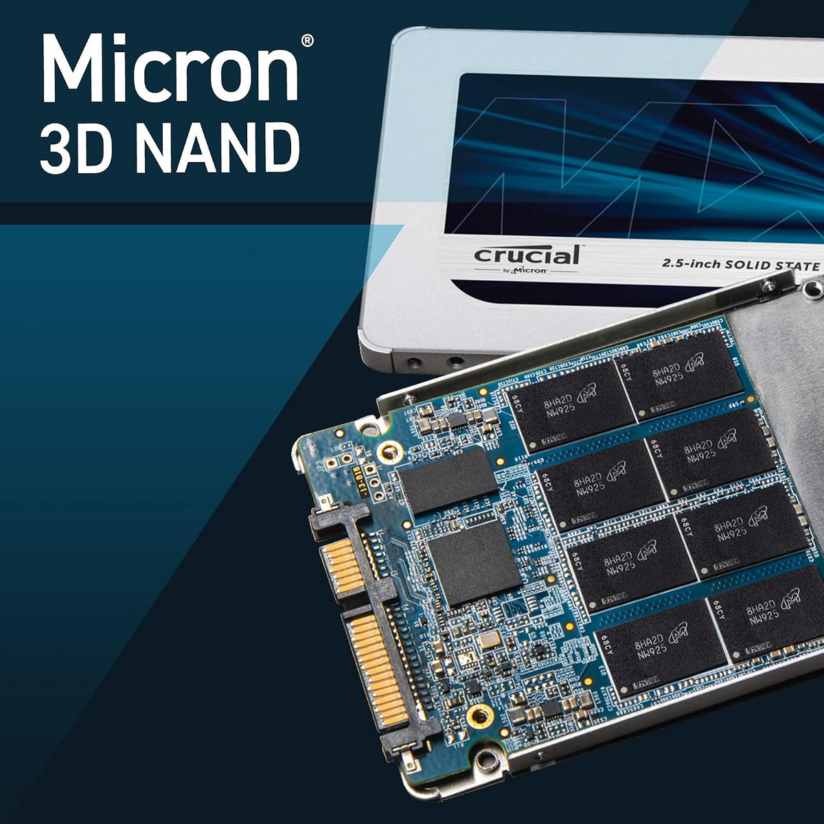 Crucial MX500 3D NAND SATA 2.5 Inch Internal SSD CT500MX500SSD1