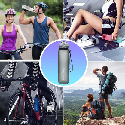 KANGZYUAN 32oz Leak-Proof Sports Water Bottle with Flip Top