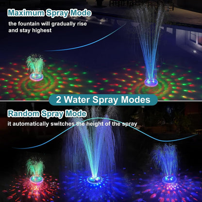 LanBlu CT507LH-EU Floating Pool Fountain with Underwater Lights