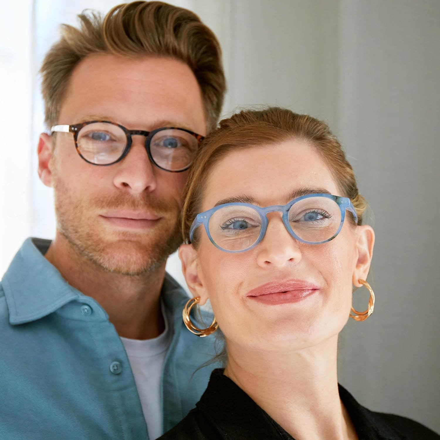 OPULIZE Zen Small Round Tortoiseshell Reading Glasses with +1 Diopter