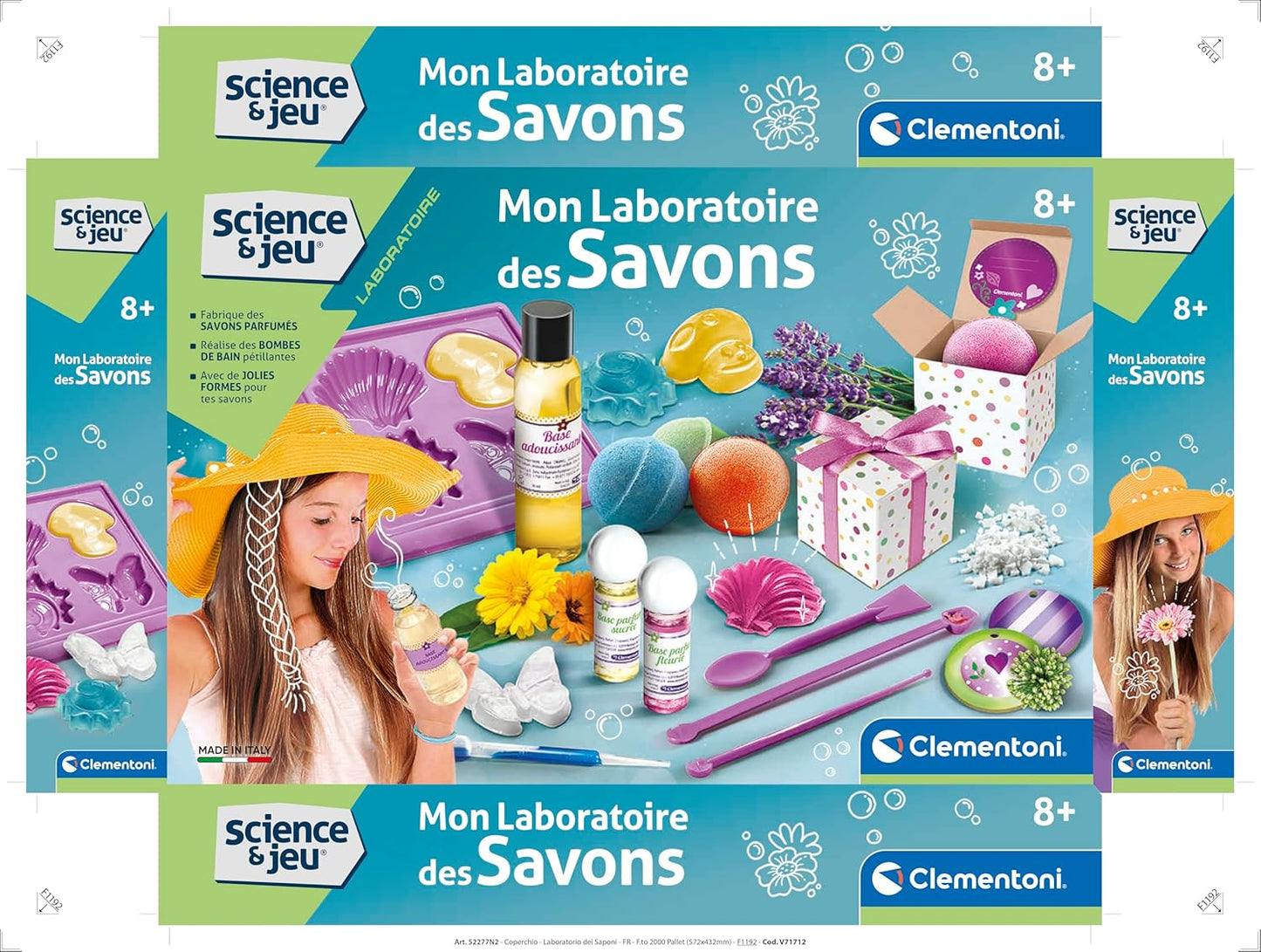 Clementoni Science & Play: Mon Laboratoire des Soaps – Colourful Scented Soap Kit for Kids