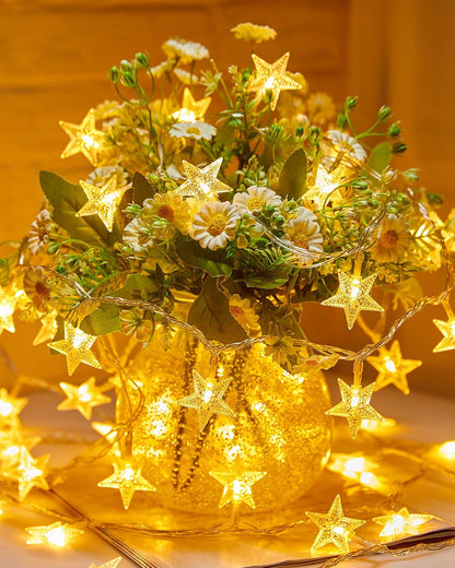 Minetom 50 LED Star String Lights B_P_S_50_X 5.2m