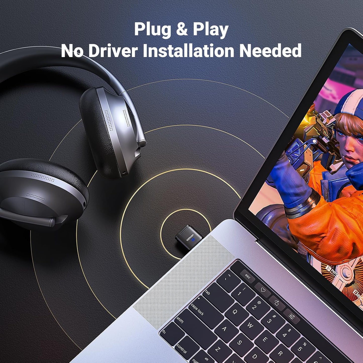 UGREEN CM668 Bluetooth 5.3 USB Audio Adapter for PS4 PS5