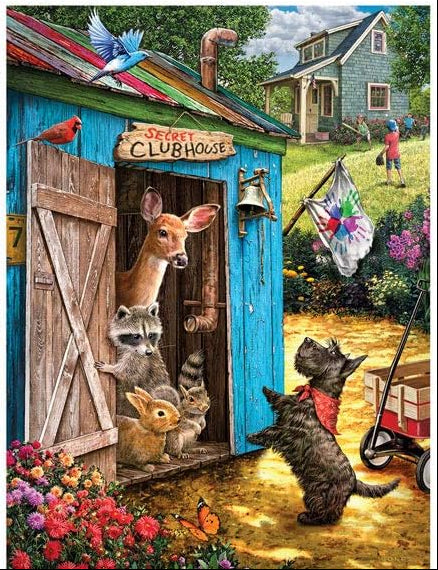 Three Large 300-Piece Jigsaw Puzzle Set – Vibrant Animal Art