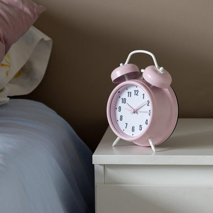 GIFTMARKET GM1973 Silent Twin Bell Analog Alarm Clock