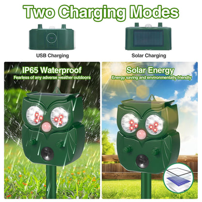 Jahy2Tech No.273-1 Solar Ultrasonic Animal Repellent
