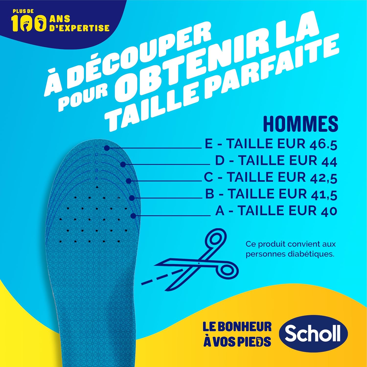 Scholl GelActiv Professional Work Insoles for Men – Shock‑Absorbing GelWave