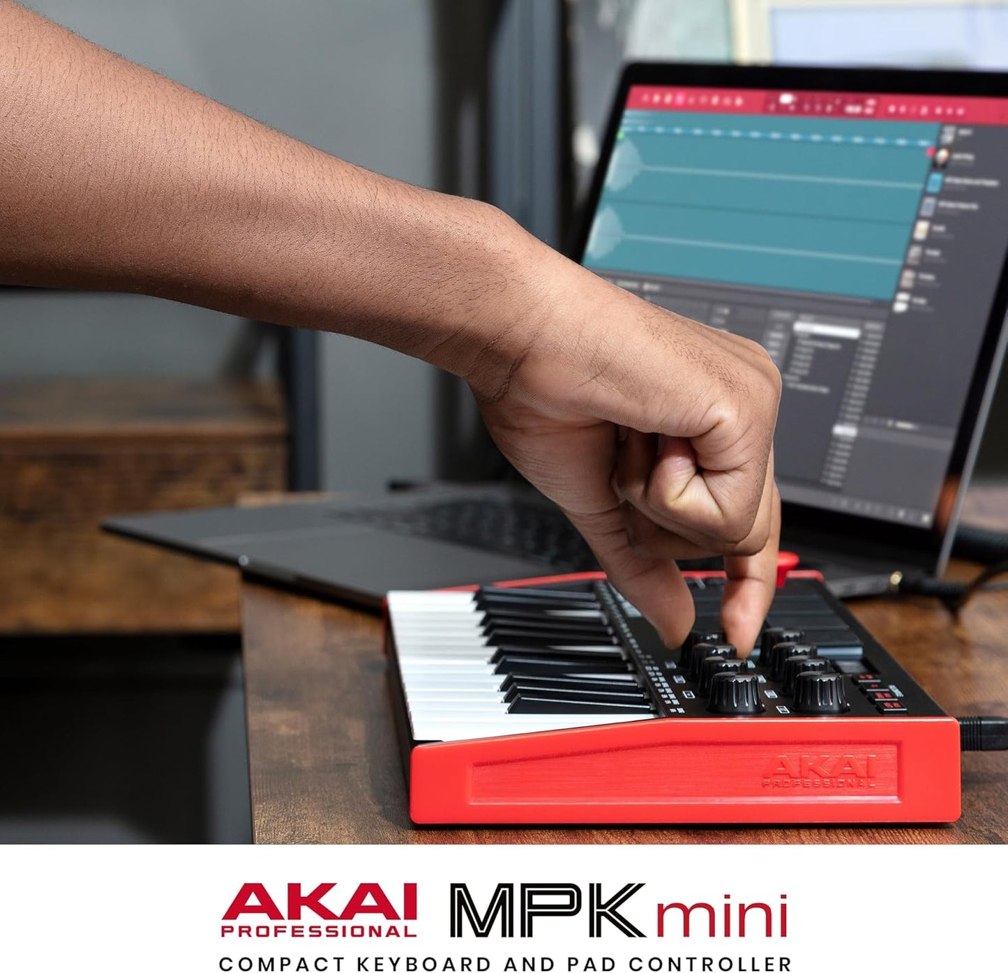 Akai MPK Mini MK3 25-Key USB MIDI Controller Backlit Pads