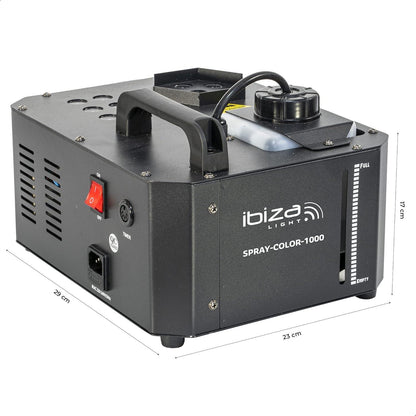 Ibiza SPRAY-COLOR-1000 1000W RGB LED Fog Machine with Remote Controls - Gomix Brands Outlet