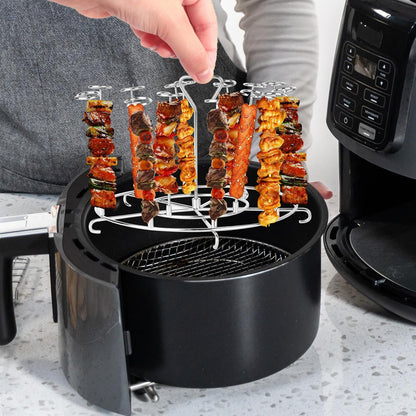 MeiHongJiaYe 15 Pack Stainless Steel Barbecue Skewers