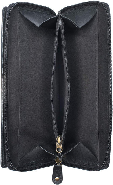 STILORD Dana Vintage Women's Leather RFID Wallet with Zip Pocket