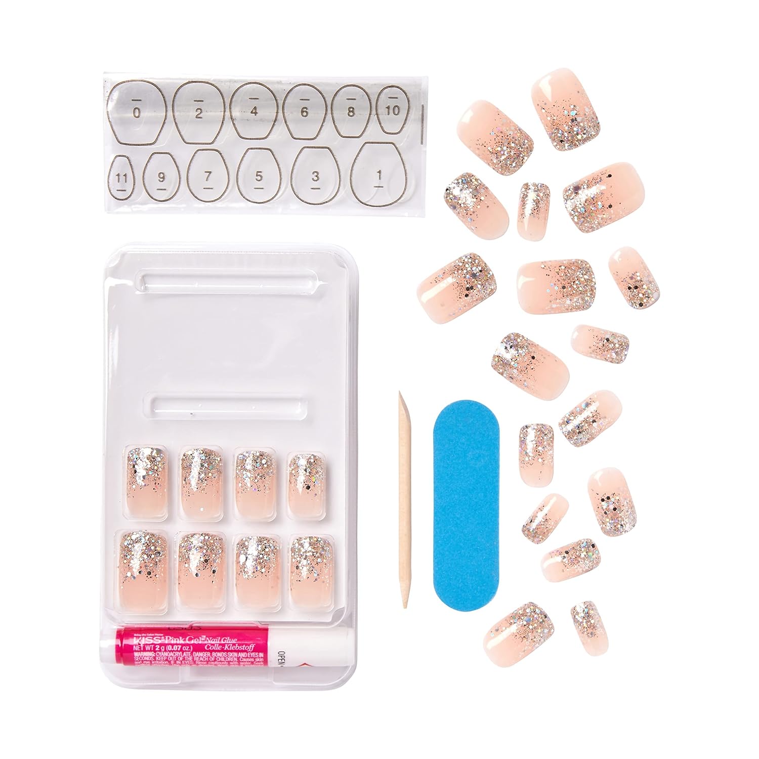 Kiss Gel Fantasy Press-On Nails: Durable, Waterproof, Ultimate Gel Shine Manicure