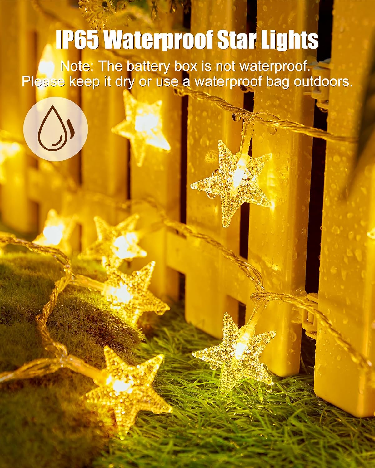 Minetom 50 LED Star String Lights B_P_S_50_X 5.2m