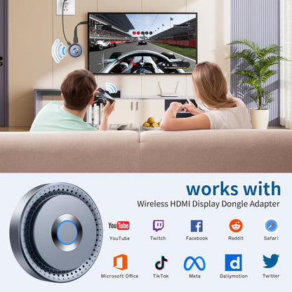 TPUFO HDMI Dongle – 4K Decoding, 1080p Full HD, Dual‑Band