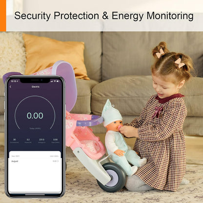 Antela Smart Home WiFi Socket with Power Measurement, Voice Control, 2-Pack