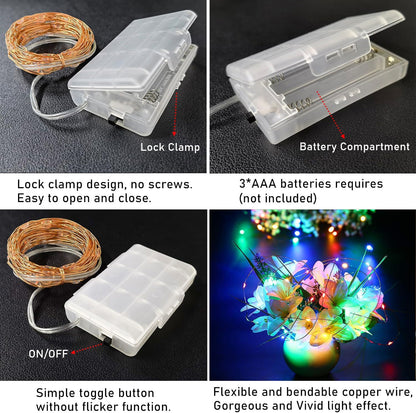 RUICHEN TB-5M50L Fairy String Lights 50 LED 5m