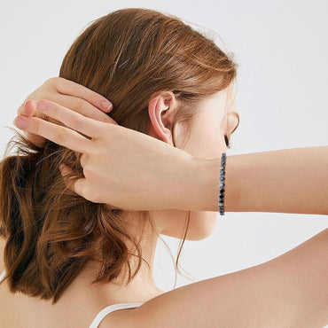 JEROOT Women's Magnetic Tennis Bracelet with 5mm Cubic Zirconia