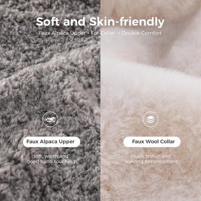 HomeTop Women's Comfy Clog Slippers Soft Warm Non‑Slip Indoor Shoes