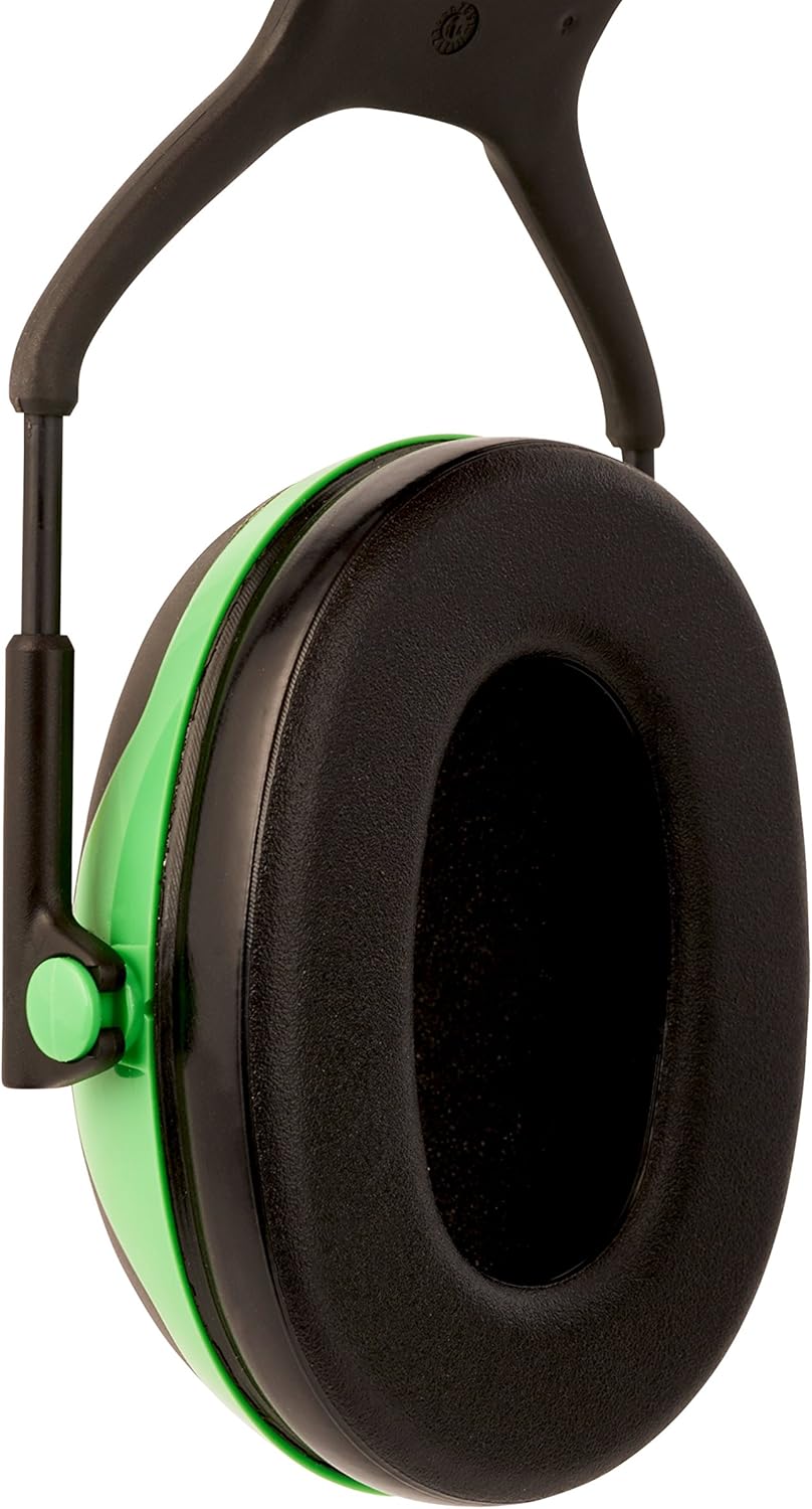 3M Peltor X Series Green Ear Muffs with Slim Capsules