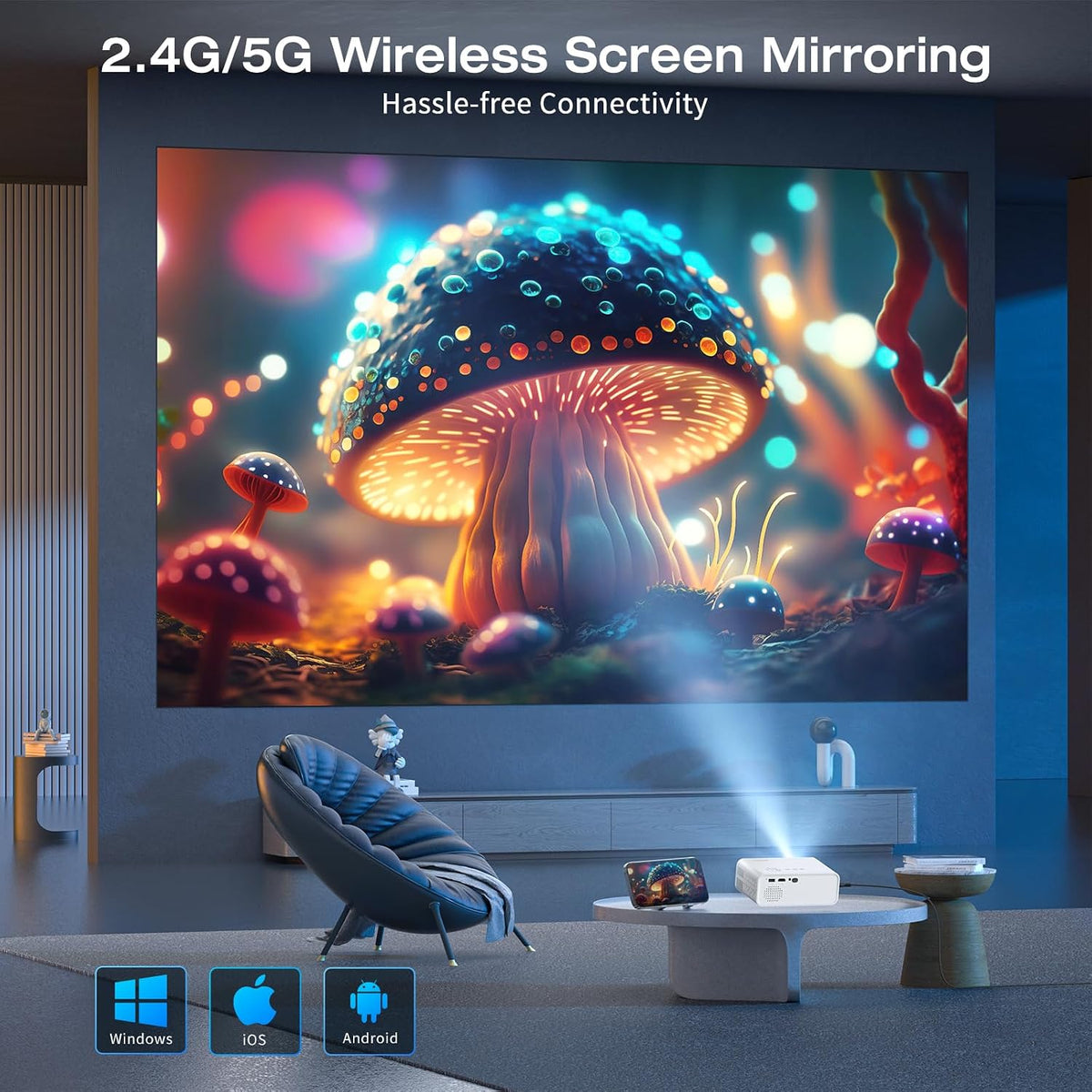 ClokoWe CL003 Native 1080P Portable Projector