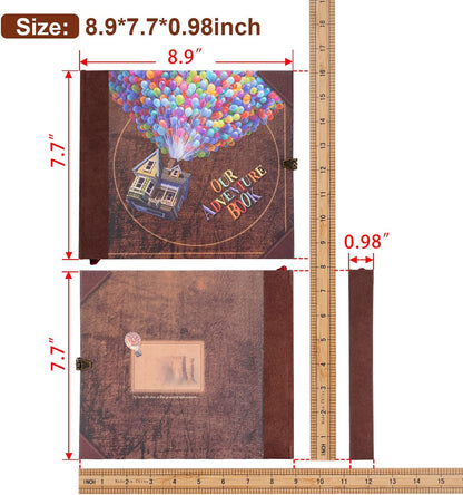 JIMBON Our Adventure Book: Retro Photo Album Scrapbook for Couple Memories