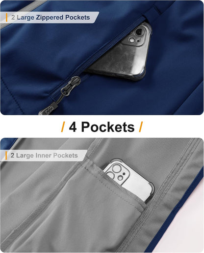 33,000ft Women's Waterproof Breathable Hooded Softshell Jacket for Outdoor Sports