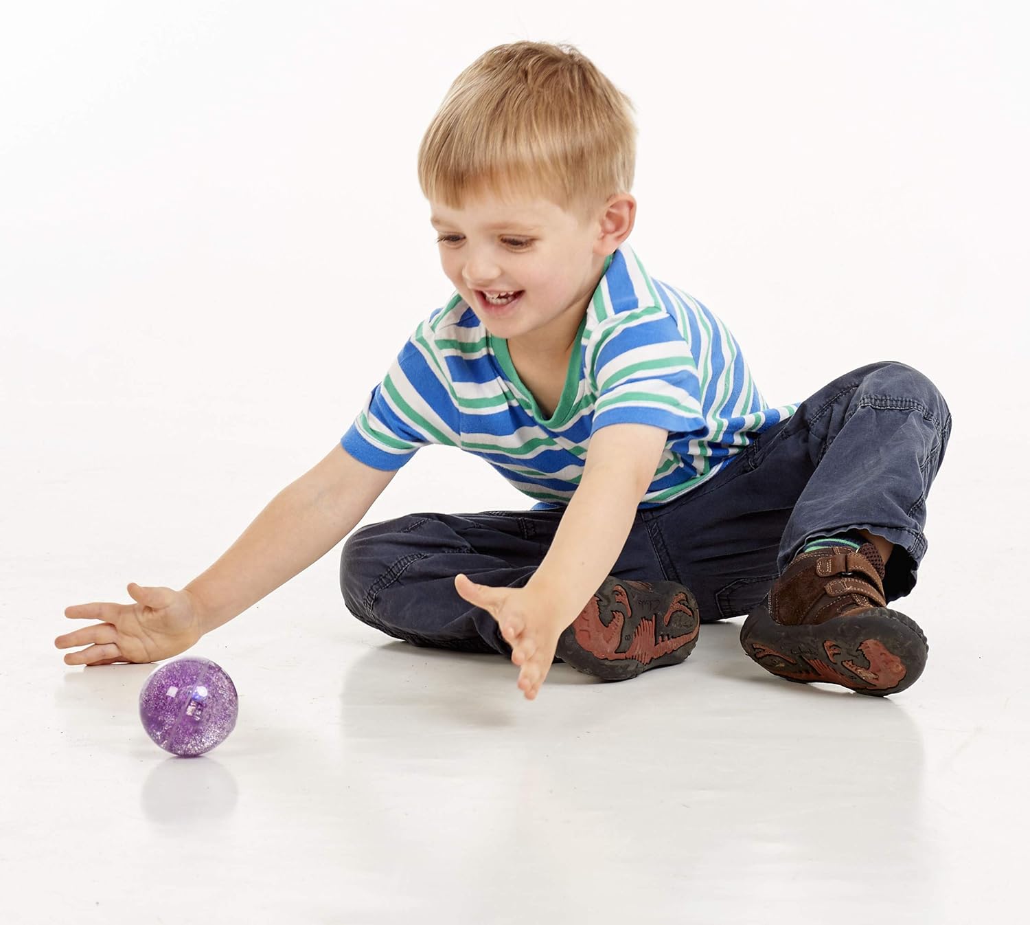TickiT Sensory Rainbow Glitter Balls Set - 7 Water-Filled Bouncy Toys