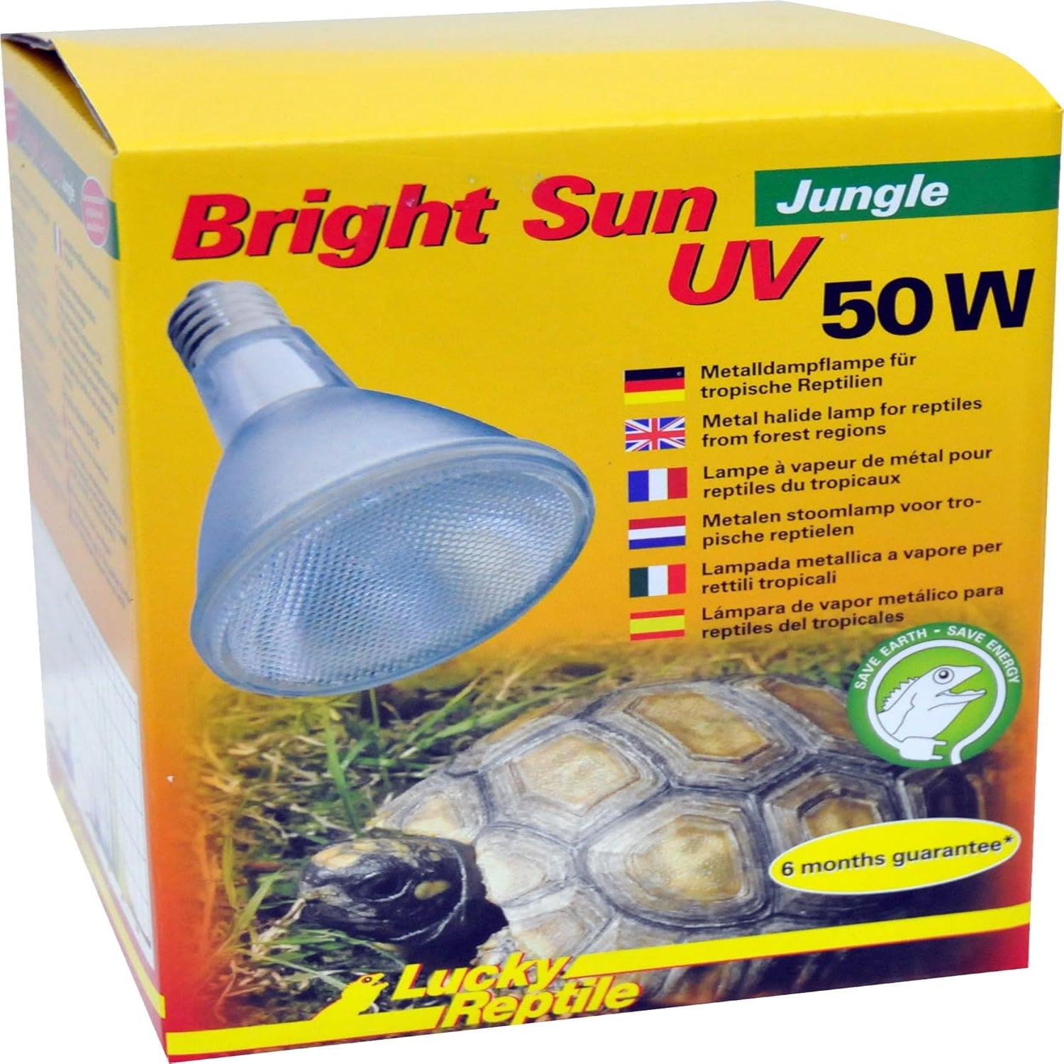 Lucky Reptile Bright Sun UV Jungle 50W Reptile Terrarium Lamp