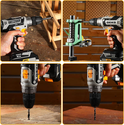 DEKOPRO 20V Cordless Drill with Battery and 10‑Bit Kit