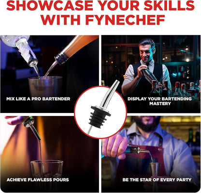 48‑Piece Stainless Steel Bottle Pour Spout Set for Liquor