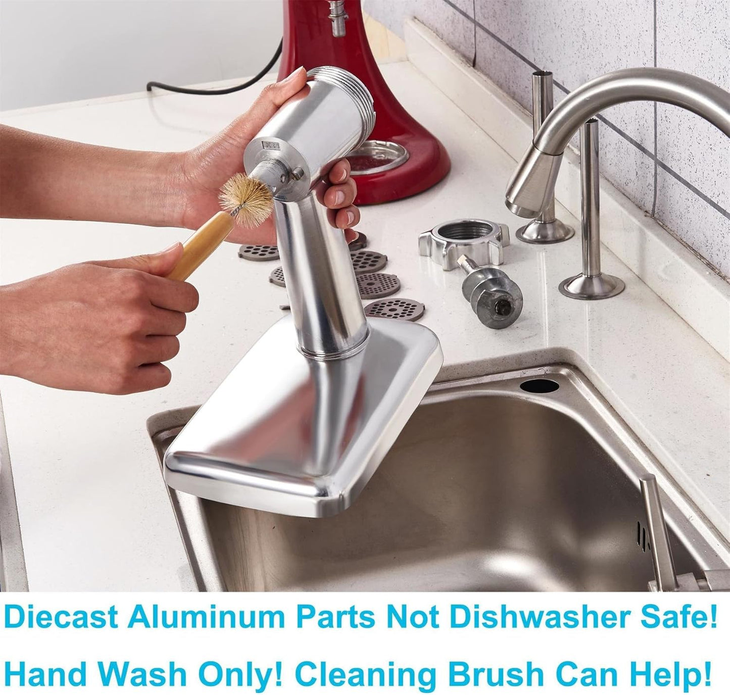 GVODE Heavy-Duty Meat Grinder Attachment for KitchenAid Mixer