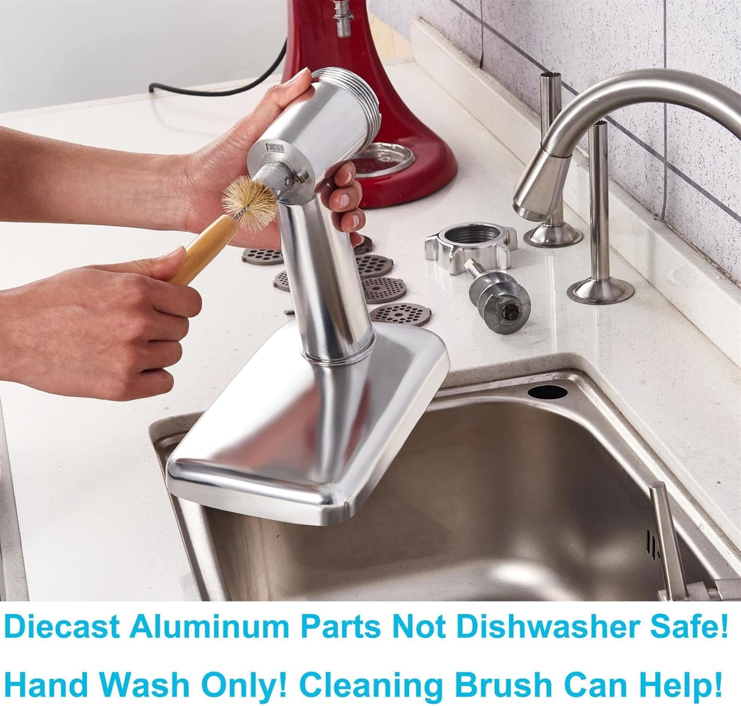 GVODE Heavy-Duty Meat Grinder Attachment for KitchenAid Mixer