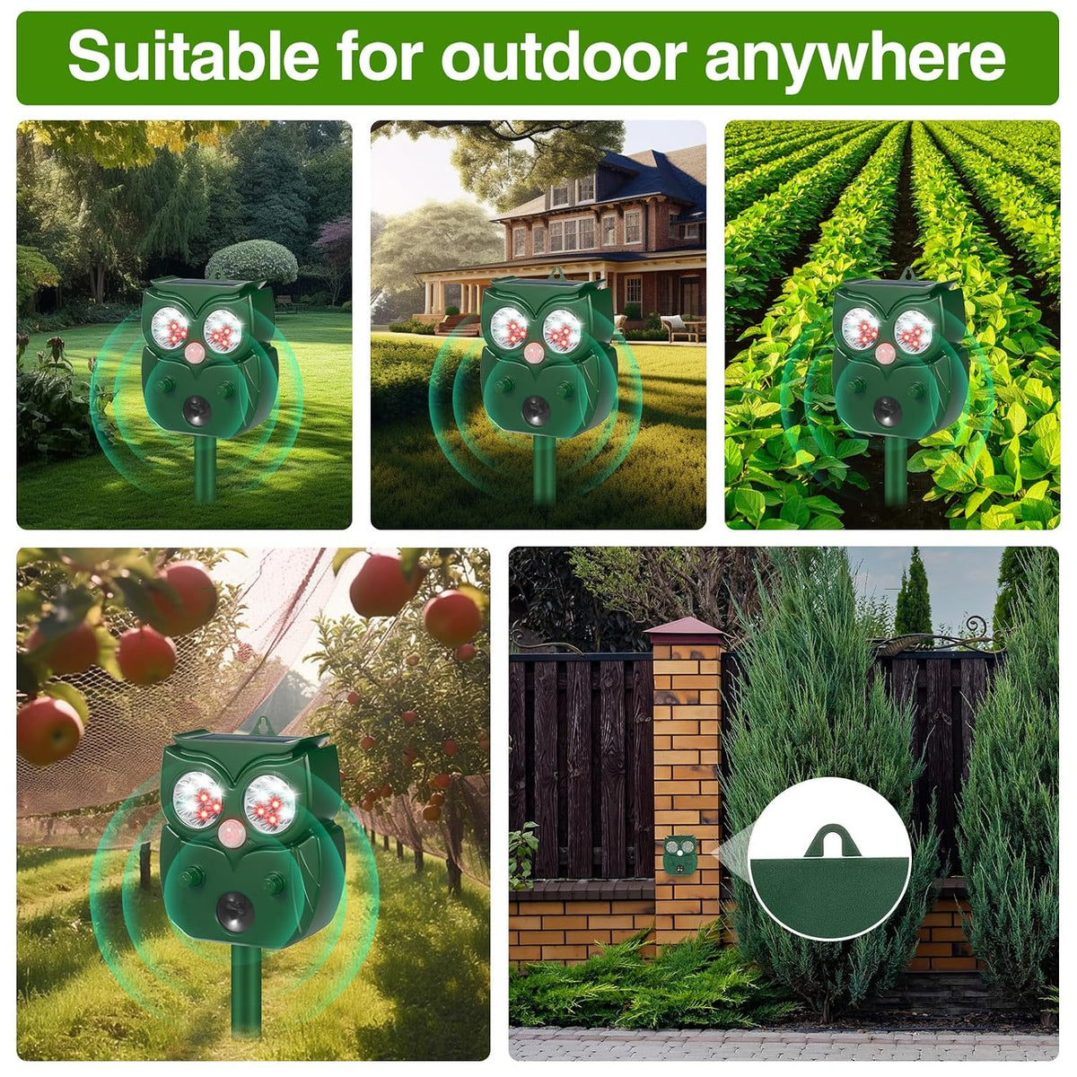 Jahy2Tech No.273-1 Solar Ultrasonic Animal Repellent