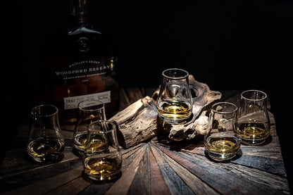 Professional Stemless 3.5oz Tulip Whiskey Tasting Glass Set of 6