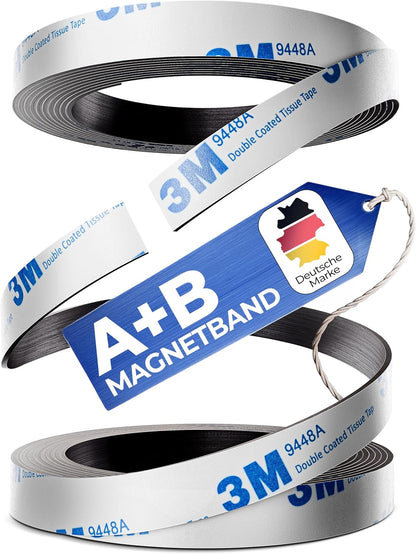Strong Self-Adhesive Magnet Tape Set A+B 2-8m for Screens